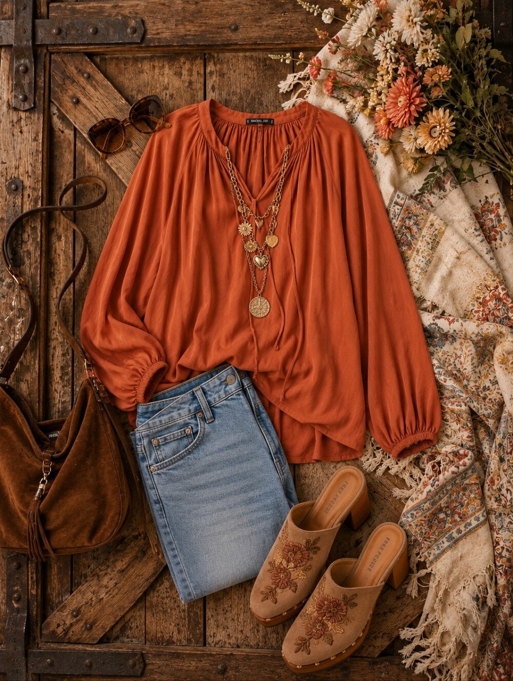 A New Day Linen Top XXL | Relaxed Boho Casual | Lightweight Natural|Like New - Picture 3 of 8